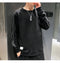 IMG 109 of Long Sleeved Sweatshirt Embroidered Flower Tops Round-Neck T-Shirt Undershirt Outerwear