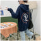 IMG 110 of Hooded Japanese Street Style Hip-Hop Alphabets Printed Loose Student Young Sweatshirt Women Outerwear