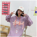 IMG 121 of Hooded Japanese Street Style Hip-Hop Alphabets Printed Loose Student Young Sweatshirt Women Outerwear