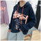 IMG 111 of Hooded Japanese Street Style Hip-Hop Alphabets Printed Loose Student Young Sweatshirt Women Outerwear