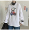 IMG 120 of insCartoon Long Sleeved T-Shirt Loose Couple All-Matching Trendy Outdoor Sweatshirt T-Shirt