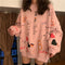 IMG 122 of Korean Mid-Length Loose Long Sleeved Sweatshirt Women Student Harajuku Casual Tops Outerwear