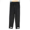 Img 1 - Women Cotton Casual Carrot Sporty Loose Straight Jogger Black Sweatshirt Pants