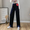 Img 4 - Wide Leg Pants Women High Waist Drape Loose Straight Slim-Look All-Matching Casual Floor Length Long Pants