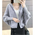 Classic Cardigan Shawl Women Bat Short Solid Colored Sweater Outerwear