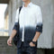 Img 14 - Japanese Hong Kong Men Long Sleeved Shirt Slim Look Casual Printed Men Shirt