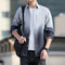 Img 15 - Japanese Hong Kong Men Long Sleeved Shirt Slim Look Casual Printed Men Shirt