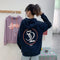 Img 3 - Hooded Japanese Street Style Hip-Hop Alphabets Printed Loose Student Young Sweatshirt Women