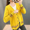 IMG 153 of Women Sweater V-Neck Mix Colours Long Sleeved Cultural Style Cardigan Western Outerwear