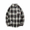 Img 5 - Hong Kong insChequered Shirt Men Long Sleeved Korean Trendy Handsome Tops Casual Couple Men Shirt