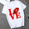 Img 4 - Popular Red Lips Personality Printed Trendy Sexy T-Shirt Women Summer Short Sleeve Round-Neck Undershirt