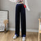 Img 8 - Wide Leg Pants Women High Waist Drape Loose Straight Slim-Look All-Matching Casual Floor Length Long Pants