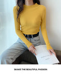 Img 9 - Half-Height Collar Long Sleeved Women Slimming Sweater