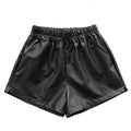 Img 5 - Women Trendy Loose Wide Leg A-Line All-Matching Slim-Look High Waist Leather Pants Outdoor Shorts