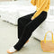 Img 2 - Thick Wide Leg Women High Waist Stretchable Loose Slim-Look Korean Straight Long Pants