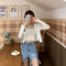 IMG 124 of Sets Women Summer Petite Western Under Strap Knitted Cardigan Two-Piece Outerwear