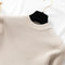 IMG 116 of Hong Kong Round-Neck chicLong Sleeved Sweater Women Short Slim Look Undershirt Thin Outerwear