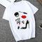 Img 8 - Popular Red Lips Personality Printed Trendy Sexy T-Shirt Women Summer Short Sleeve Round-Neck Undershirt