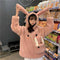 Img 7 - Women Student Adorable Thick Korean Loose Hooded INS Sweatshirt