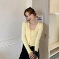 IMG 121 of Sets Women Summer Petite Western Under Strap Knitted Cardigan Two-Piece Outerwear