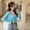 IMG 111 of Sets Women Summer Petite Western Under Strap Knitted Cardigan Two-Piece Outerwear