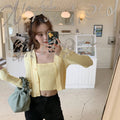 IMG 120 of Sets Women Summer Petite Western Under Strap Knitted Cardigan Two-Piece Outerwear