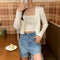 IMG 123 of Sets Women Summer Petite Western Under Strap Knitted Cardigan Two-Piece Outerwear