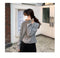 IMG 114 of Korean Women Loose Lazy Long Sleeved Short V-Neck Knitted Sweater Cardigan Outerwear