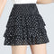 Img 7 - Summer College Printed Chiffon Cake Miniskirt Anti-Exposed Fresh Looking Skorts Teenage Girl Student Skorts