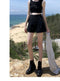 IMG 118 of High Waist Denim Shorts Women Summer Loose insFolded Korean Slim Look A-Line Wide Leg Shorts