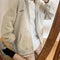 IMG 124 of Thick Korean Loose Zipper Hooded Sweatshirt Lazy bfPopular insTops Women Outerwear