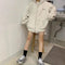 IMG 119 of Thick Korean Loose Zipper Hooded Sweatshirt Lazy bfPopular insTops Women Outerwear