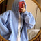 Img 2 - Thick Korean Loose Zipper Hooded Sweatshirt Lazy bfPopular insTops Women