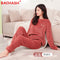 Img 3 - Fairy-Look Warm Pants Sets Women Thick Loungewear Pajamas Sweatshirt