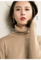 IMG 123 of Sweater All-Matching Turtleneck Women High Collar Solid Colored Warm Slim Look Undershirt Outerwear