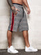 IMG 112 of Men Casual Sporty Chequered Striped Trendy Slim Look Shorts Beach Pants Shorts