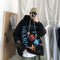 Graffiti Sweatshirt Hooded INS Hip-Hop Hip-Hop Loose Trendy All-Matching Outerwear