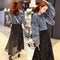 Korean Chain Fringe Short Popular Denim Women Outerwear