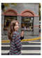 IMG 116 of Vintage Jacquard Sweater Cardigan Women Loose Lazy Popular Tops Outerwear