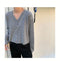 IMG 115 of Korean Women Loose Lazy Long Sleeved Short V-Neck Knitted Sweater Cardigan Outerwear