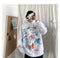 IMG 110 of Graffiti Sweatshirt Hooded insHip-Hop Hip-Hop Loose Trendy All-Matching Outerwear