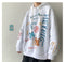 IMG 114 of Graffiti Sweatshirt Hooded insHip-Hop Hip-Hop Loose Trendy All-Matching Outerwear