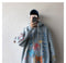 IMG 122 of Graffiti Sweatshirt Hooded insHip-Hop Hip-Hop Loose Trendy All-Matching Outerwear