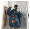 IMG 138 of Graffiti Sweatshirt Hooded insHip-Hop Hip-Hop Loose Trendy All-Matching Outerwear