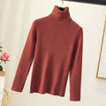 Img 3 - Fitting High Collar Sweater Women Under Undershirt Long Sleeved Warm Slim Look Solid Colored