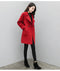 IMG 119 of Korean Windbreaker Petite Women Loose Mid-Length Wool Coat Plus Size Woolen Outerwear