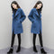 Img 2 - Korean Windbreaker Petite Women Loose Mid-Length Wool Coat Plus Size Woolen