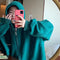 IMG 112 of Thick Korean Loose Zipper Hooded Sweatshirt Lazy bfPopular insTops Women Outerwear