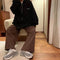 IMG 117 of Thick Korean Loose Zipper Hooded Sweatshirt Lazy bfPopular insTops Women Outerwear