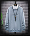 IMG 115 of Non Sweatshirt Long Sleeved Trendy Minimalist Embroidery Tops T-Shirt Loose All-Matching Outerwear